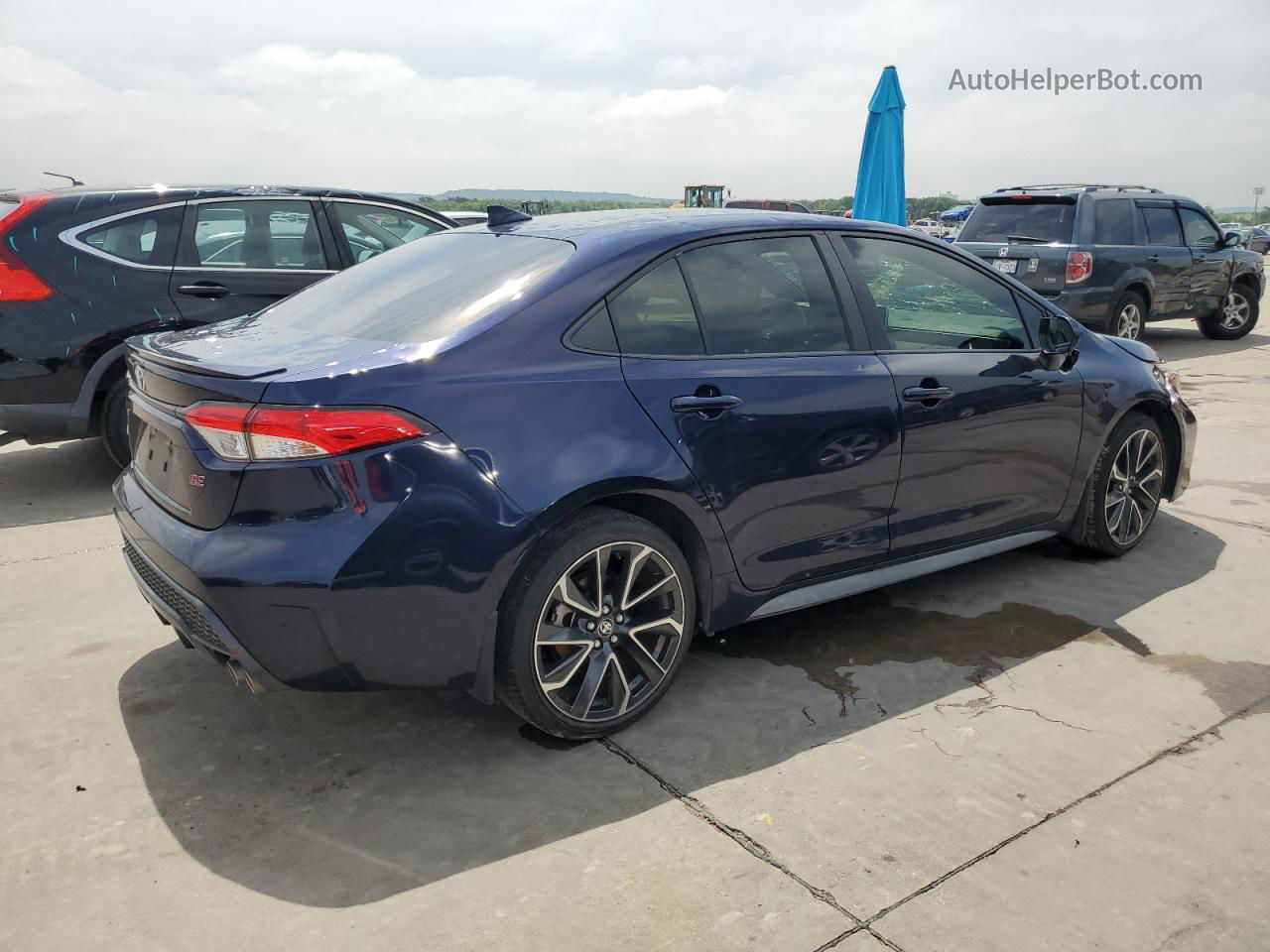 2021 Toyota Corolla Se Blue vin: JTDS4MCE5MJ072162