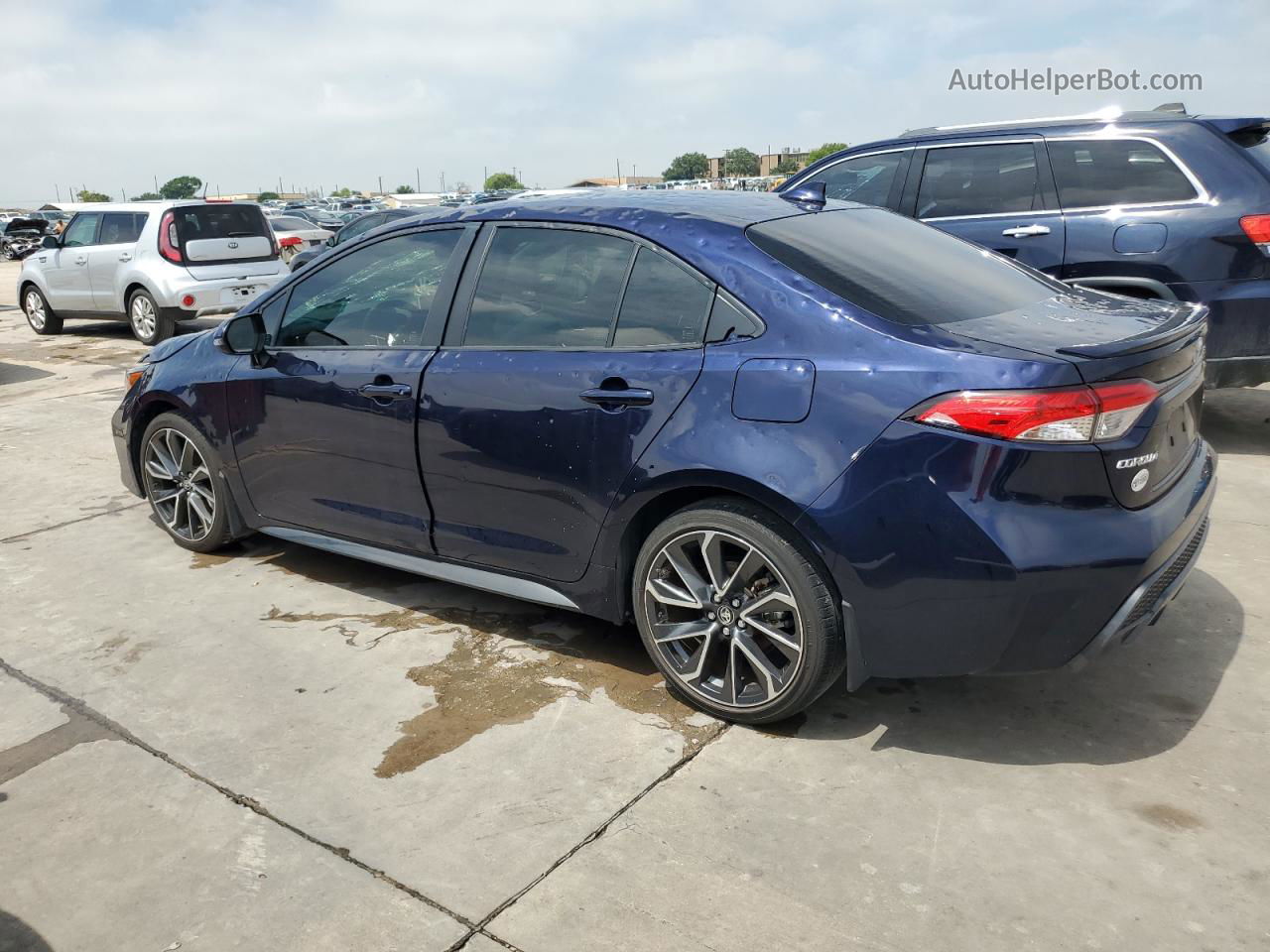 2021 Toyota Corolla Se Blue vin: JTDS4MCE5MJ072162