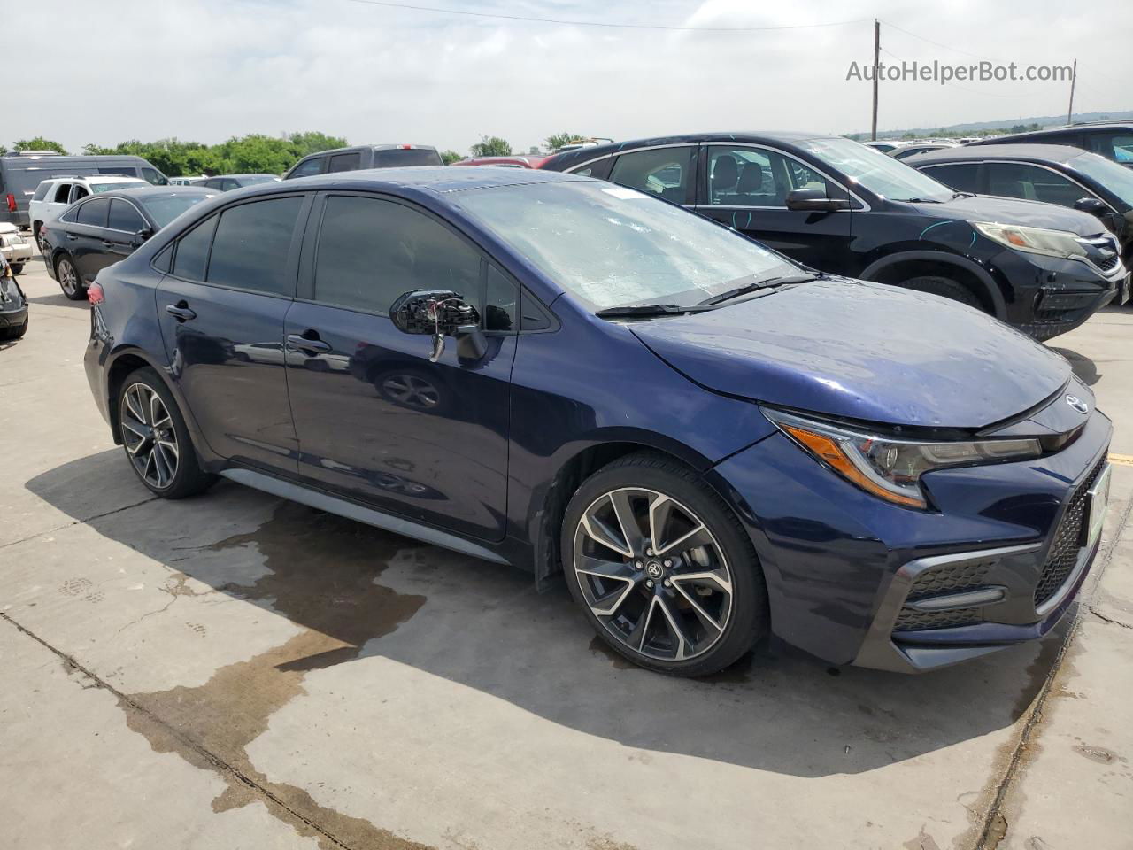 2021 Toyota Corolla Se Blue vin: JTDS4MCE5MJ072162