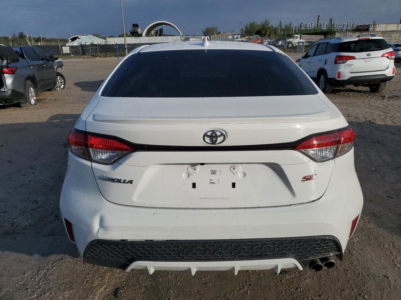 2021 Toyota Corolla Se White vin: JTDS4MCE5MJ080617