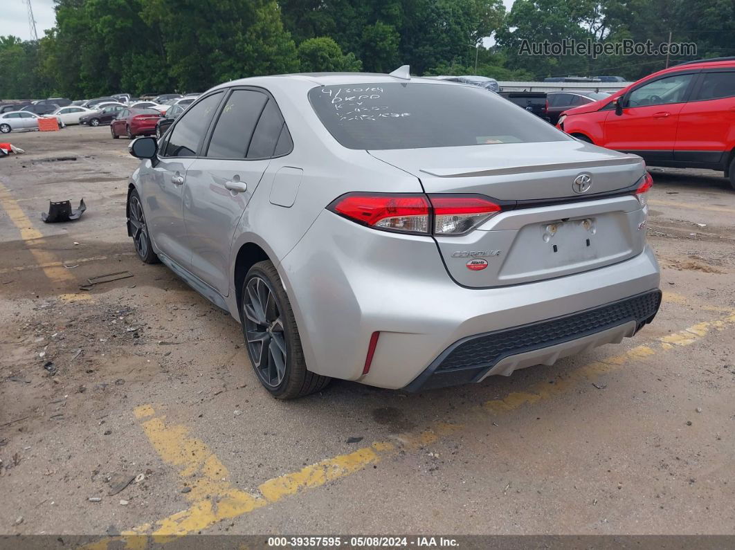 2021 Toyota Corolla Se Silver vin: JTDS4MCE6MJ054382