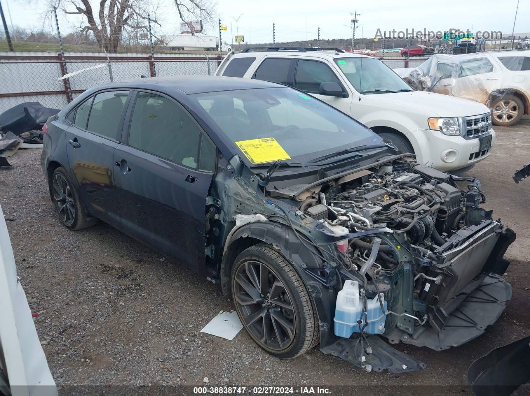 2021 Toyota Corolla Se Dark Blue vin: JTDS4MCE6MJ056195