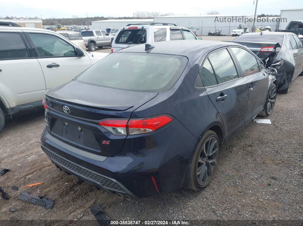 2021 Toyota Corolla Se Dark Blue vin: JTDS4MCE6MJ056195