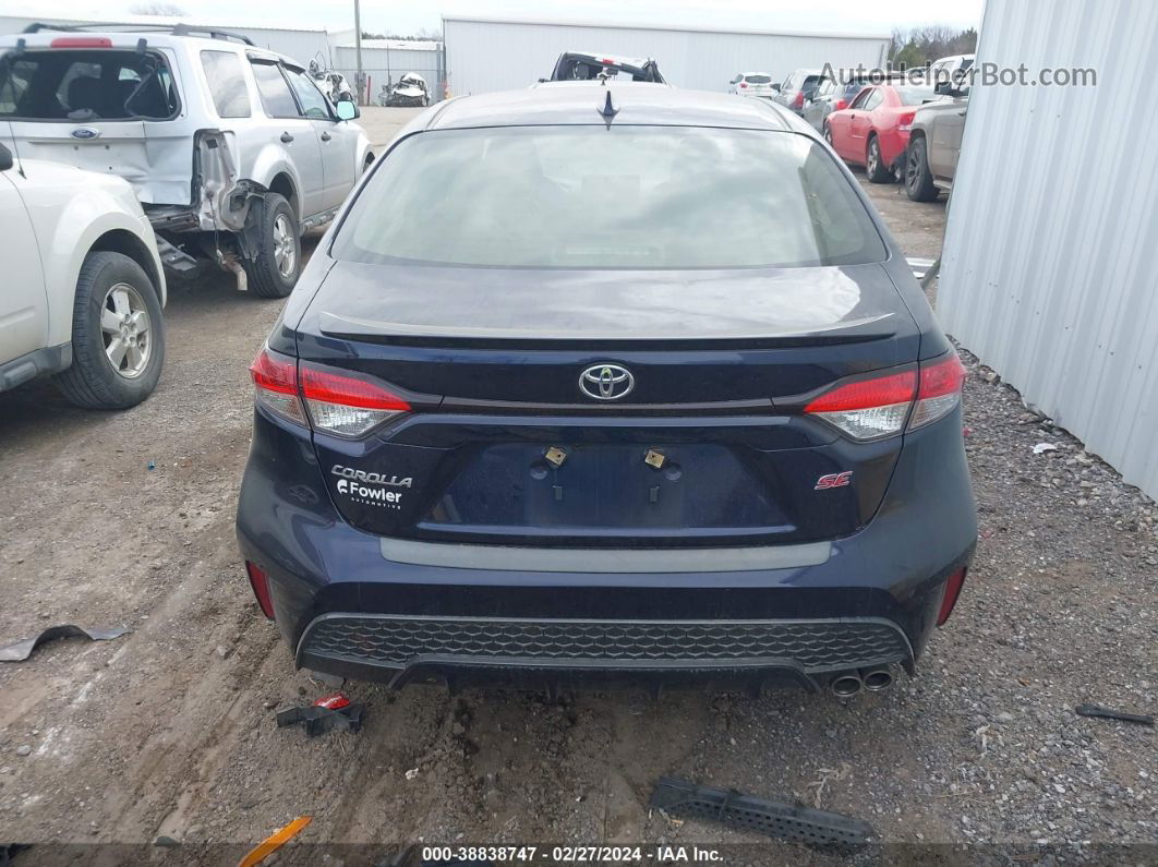 2021 Toyota Corolla Se Dark Blue vin: JTDS4MCE6MJ056195