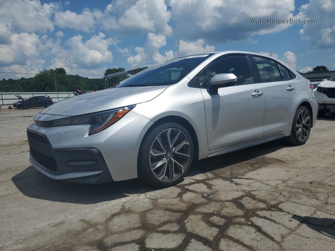 2021 Toyota Corolla Se Silver vin: JTDS4MCE6MJ063258