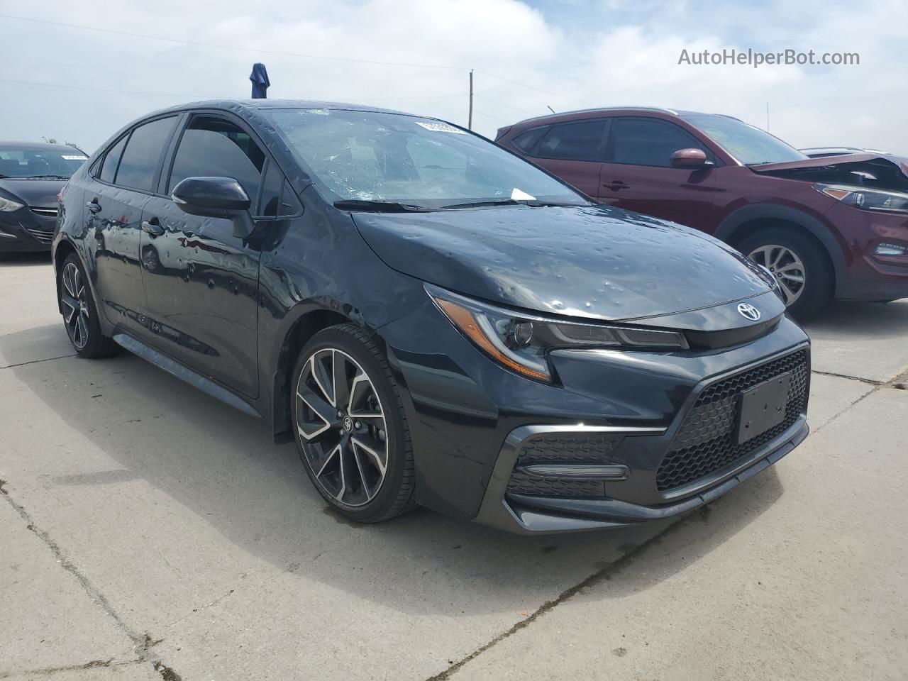 2021 Toyota Corolla Se Черный vin: JTDS4MCE6MJ072400