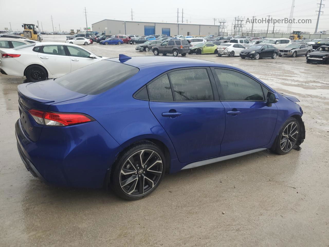 2021 Toyota Corolla Se Синий vin: JTDS4MCE7MJ058327