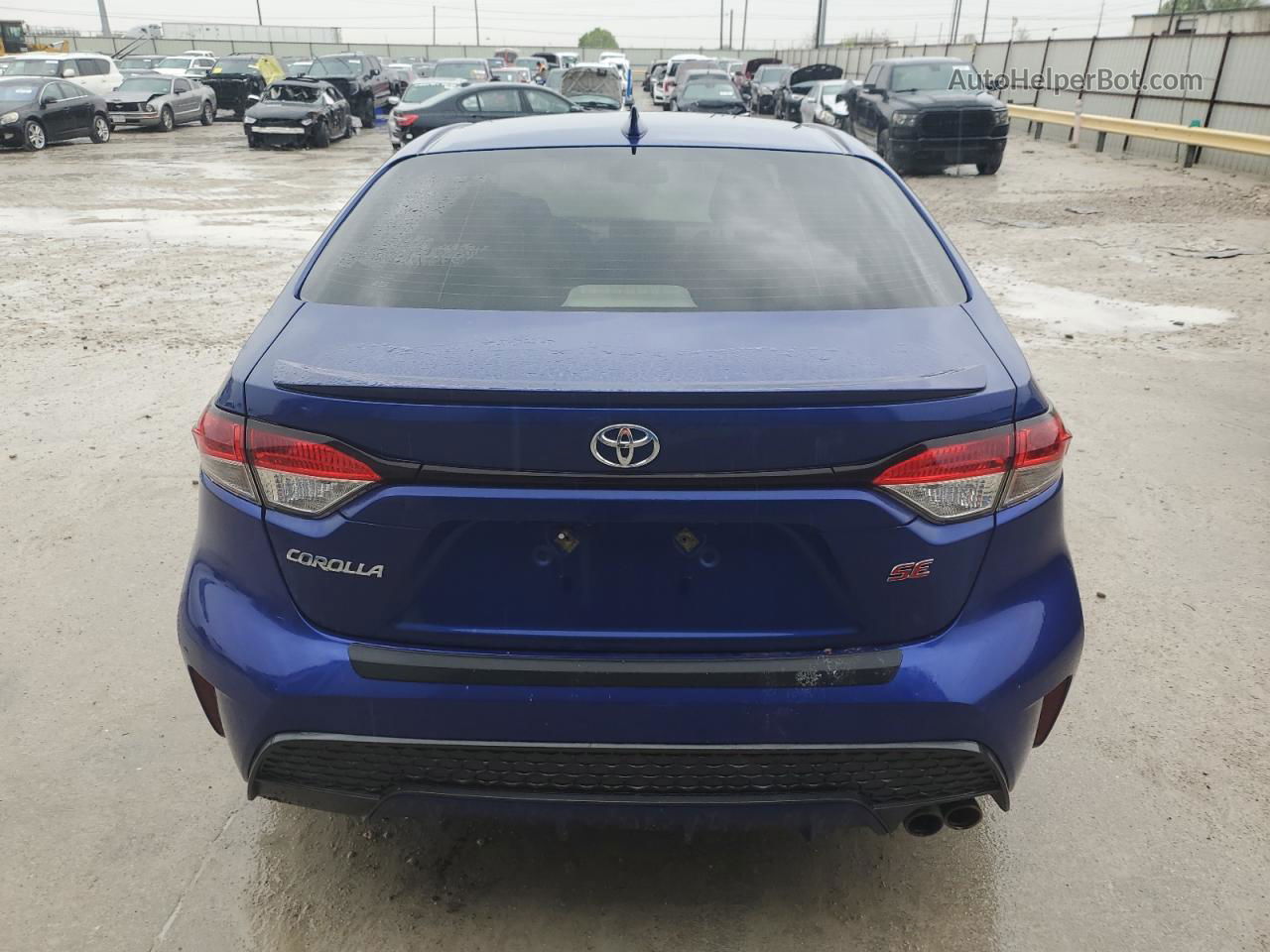 2021 Toyota Corolla Se Blue vin: JTDS4MCE7MJ058327