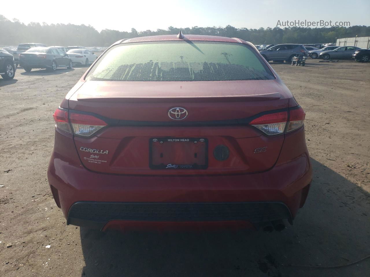 2021 Toyota Corolla Se Red vin: JTDS4MCE7MJ058702