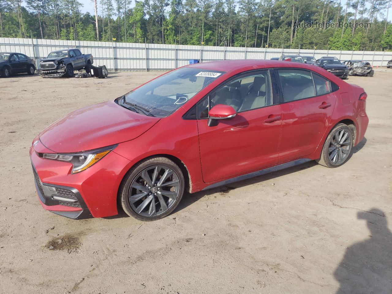 2021 Toyota Corolla Se Red vin: JTDS4MCE7MJ058702