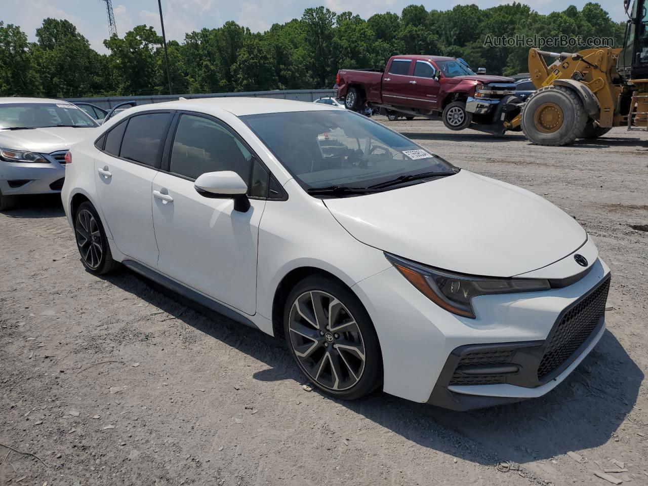 2021 Toyota Corolla Se White vin: JTDS4MCE7MJ059607