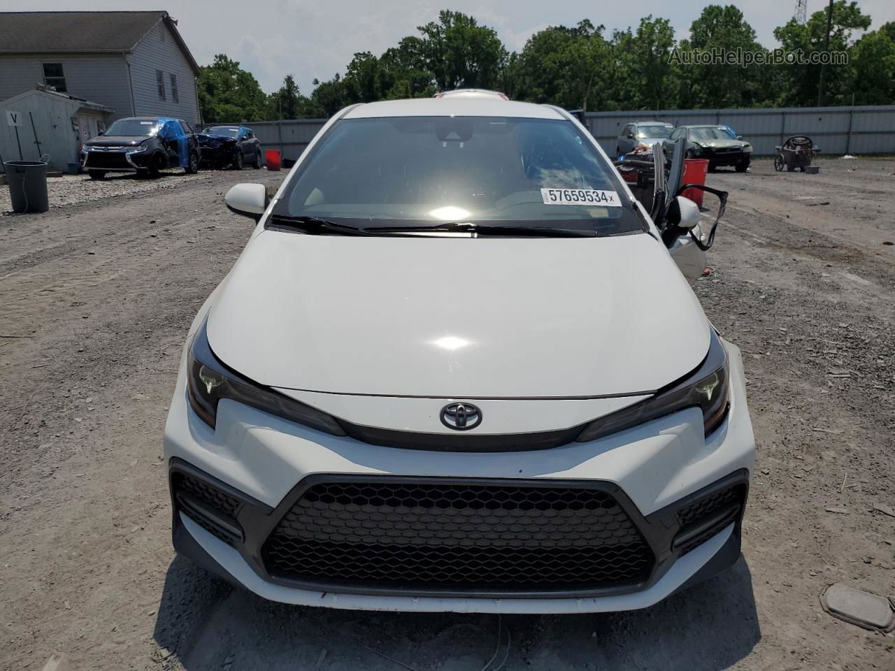 2021 Toyota Corolla Se White vin: JTDS4MCE7MJ059607