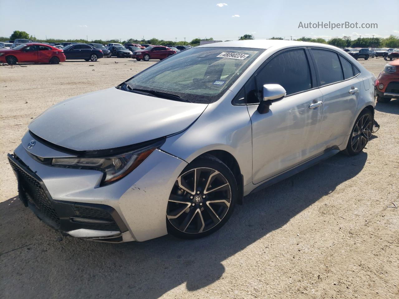 2021 Toyota Corolla Se Серебряный vin: JTDS4MCE7MJ075676