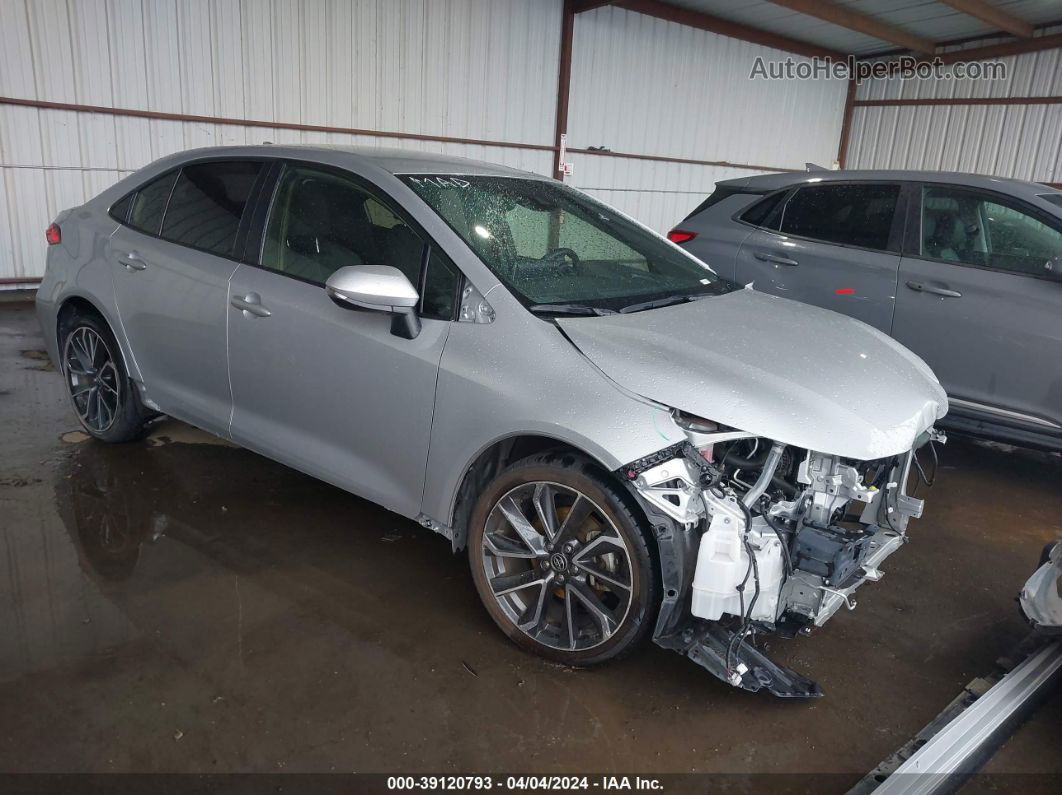 2021 Toyota Corolla Se Silver vin: JTDS4MCE8MJ059602