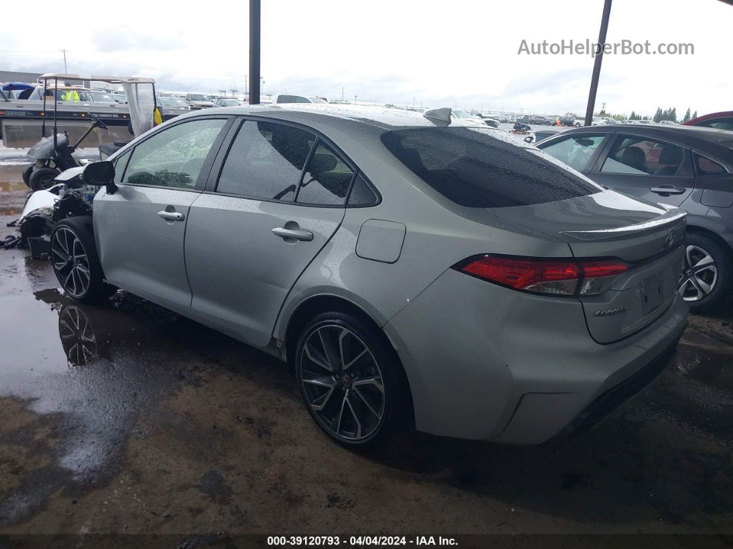 2021 Toyota Corolla Se Silver vin: JTDS4MCE8MJ059602