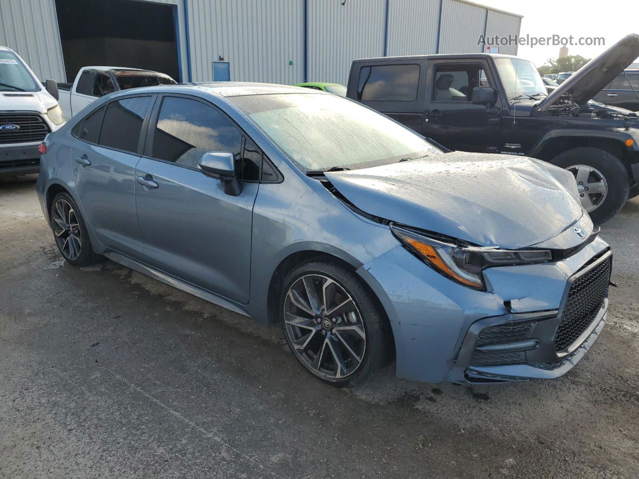 2021 Toyota Corolla Se Gray vin: JTDS4MCE8MJ072284