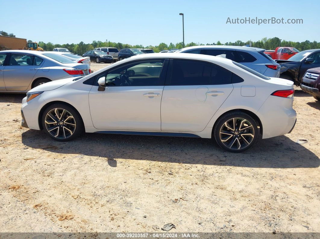 2021 Toyota Corolla Se White vin: JTDS4MCE8MJ072933