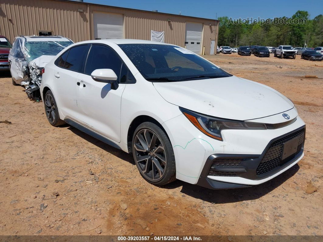 2021 Toyota Corolla Se White vin: JTDS4MCE8MJ072933