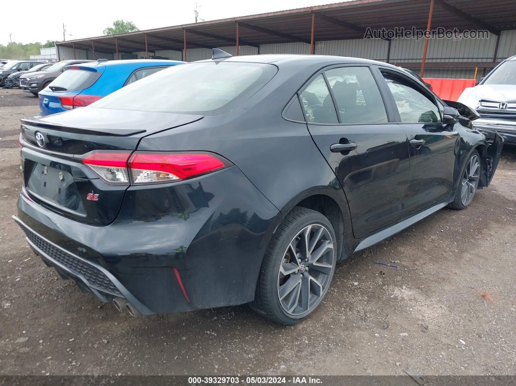 2021 Toyota Corolla Se Black vin: JTDS4MCE8MJ080658