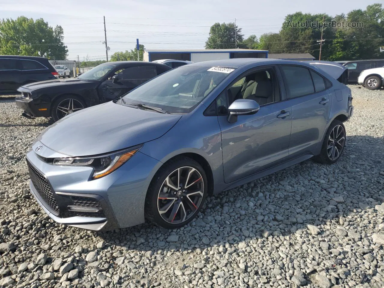 2021 Toyota Corolla Se Blue vin: JTDS4MCE8MJ080952