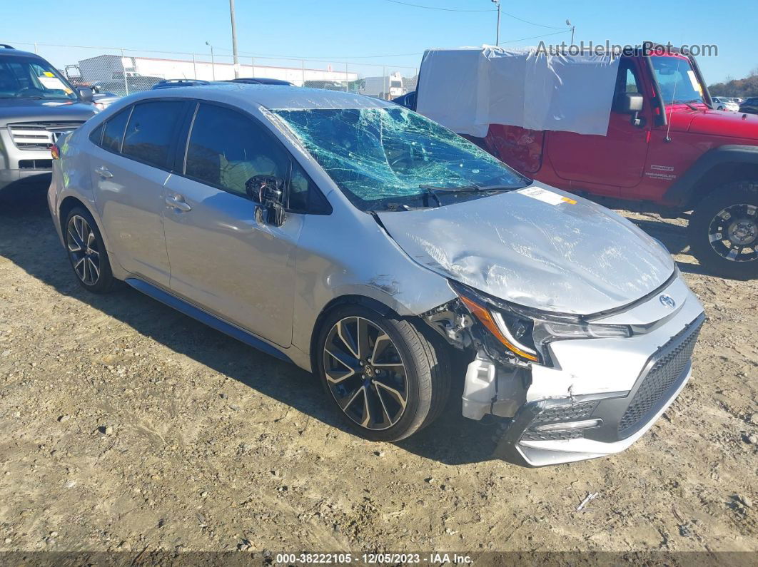 2020 Toyota Corolla Se Silver vin: JTDS4RCE0LJ036049