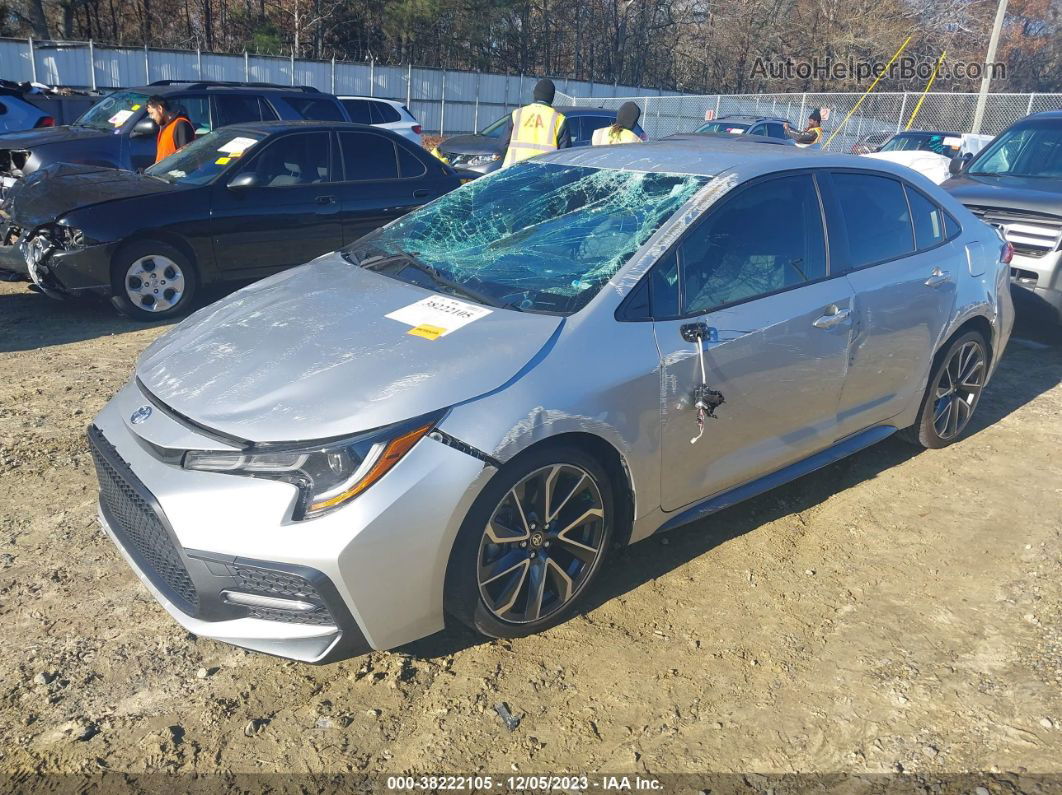 2020 Toyota Corolla Se Silver vin: JTDS4RCE0LJ036049