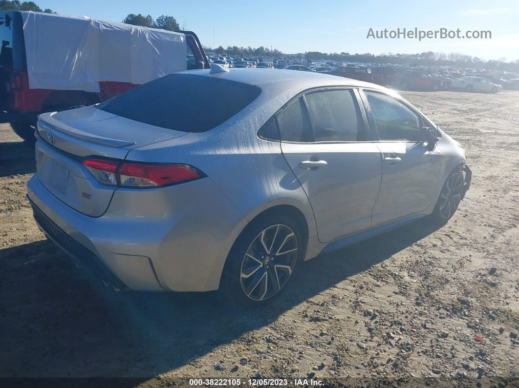 2020 Toyota Corolla Se Silver vin: JTDS4RCE0LJ036049