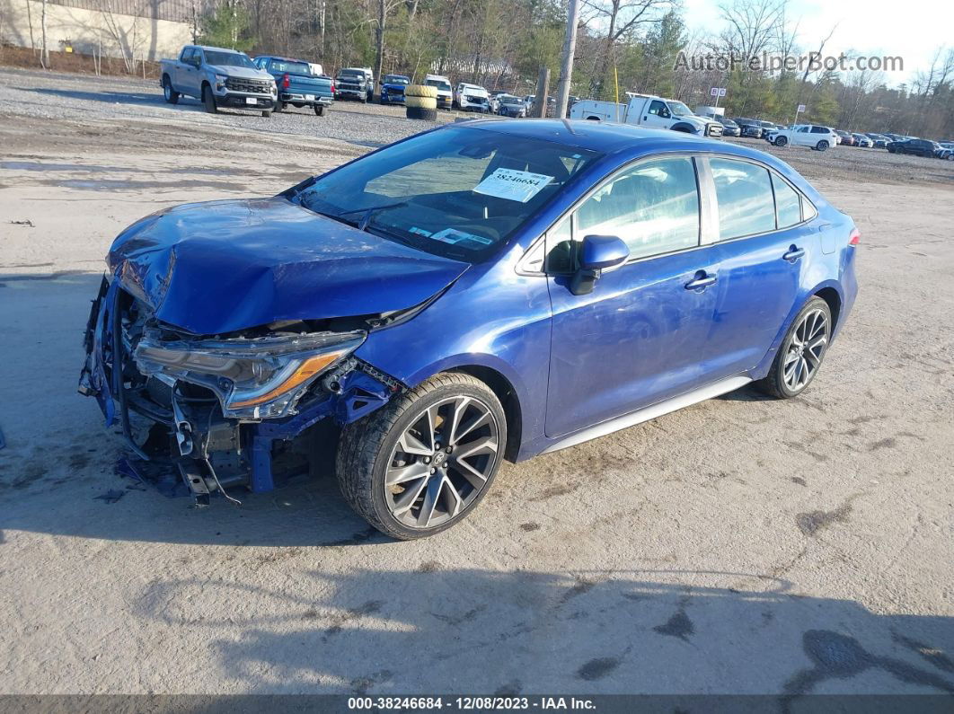 2020 Toyota Corolla Se Blue vin: JTDS4RCE0LJ038481