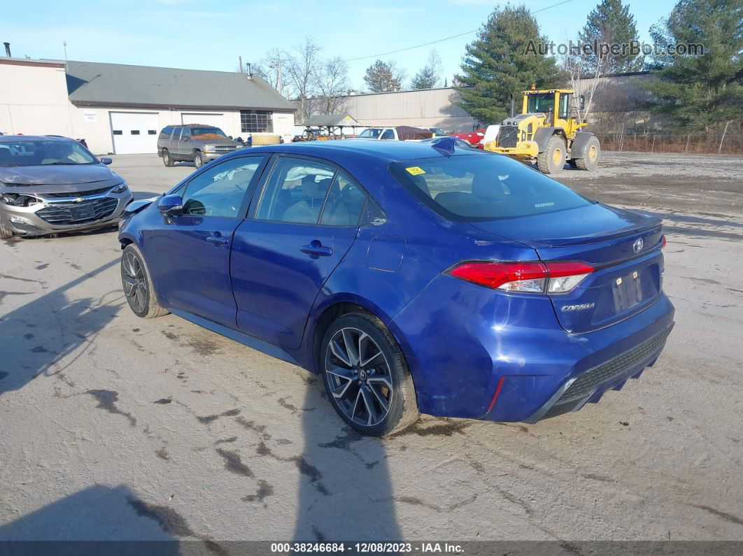 2020 Toyota Corolla Se Blue vin: JTDS4RCE0LJ038481