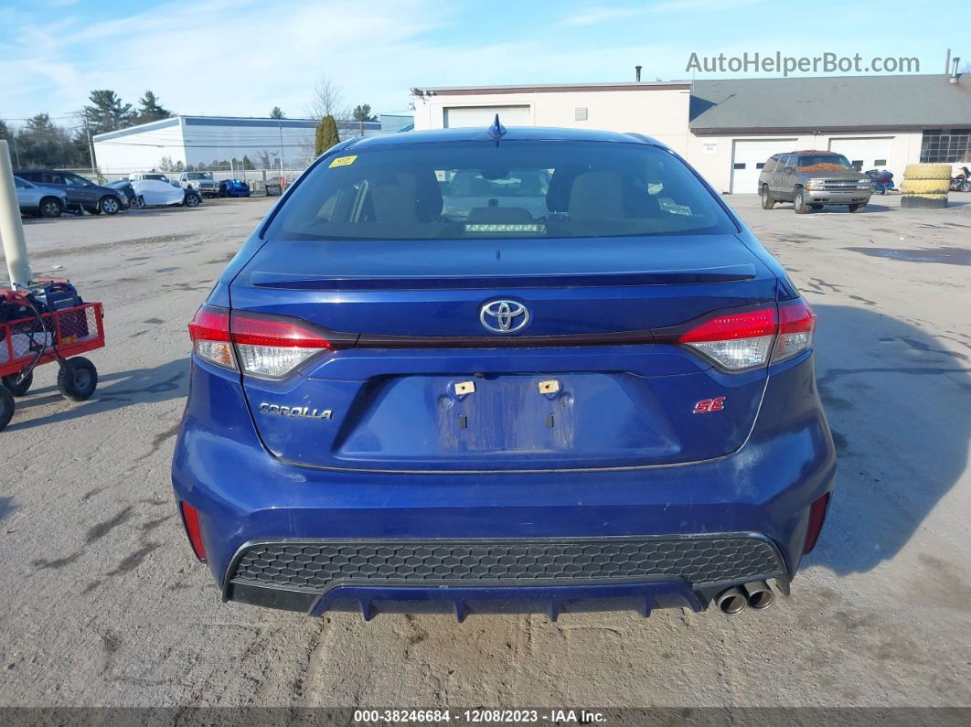 2020 Toyota Corolla Se Blue vin: JTDS4RCE0LJ038481