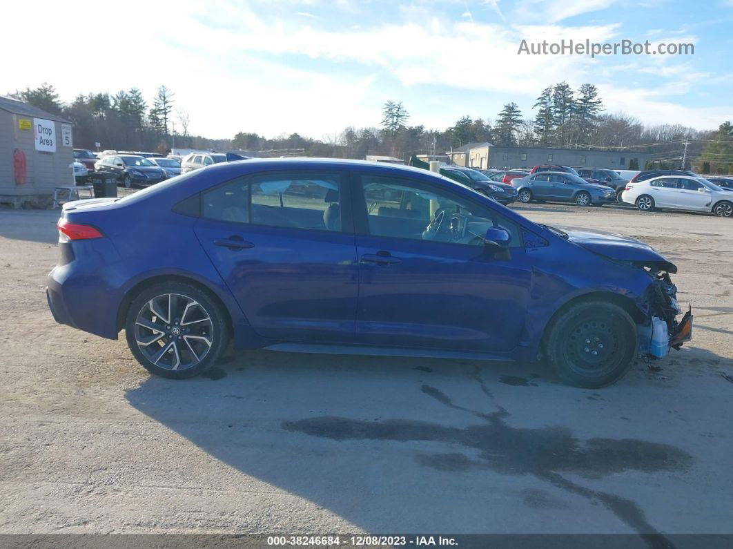 2020 Toyota Corolla Se Blue vin: JTDS4RCE0LJ038481