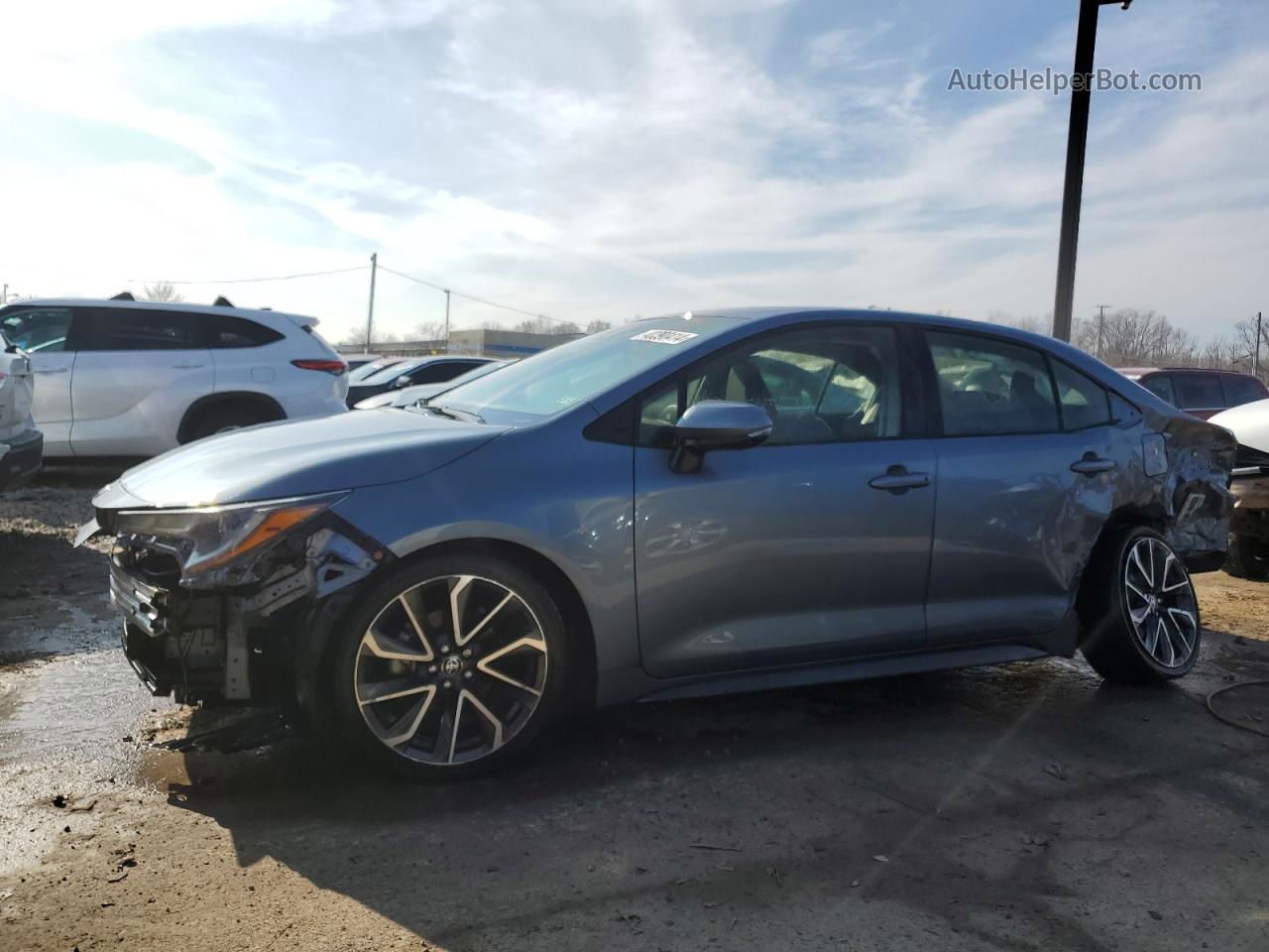 2020 Toyota Corolla Se Blue vin: JTDS4RCE1LJ004565