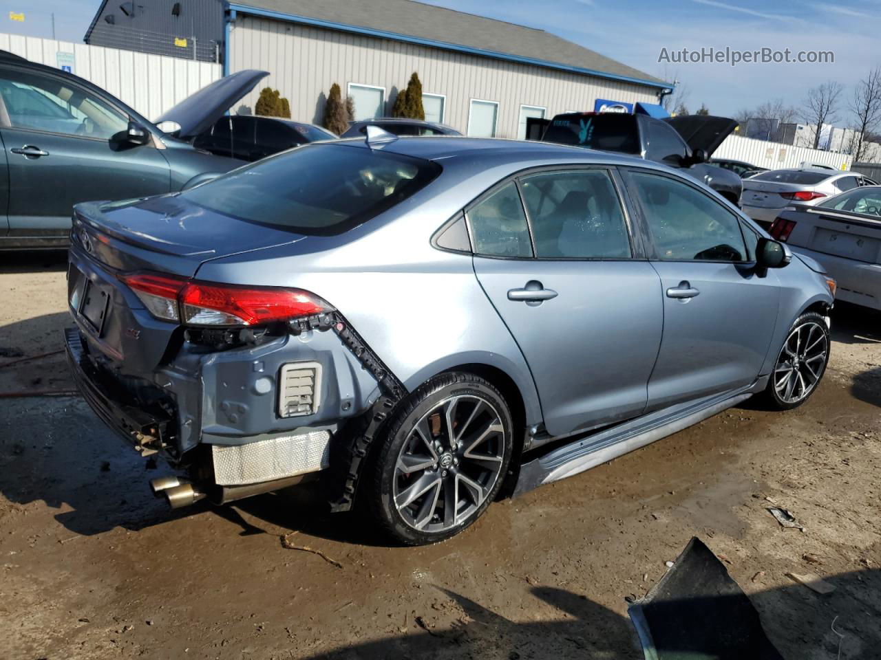 2020 Toyota Corolla Se Blue vin: JTDS4RCE1LJ004565