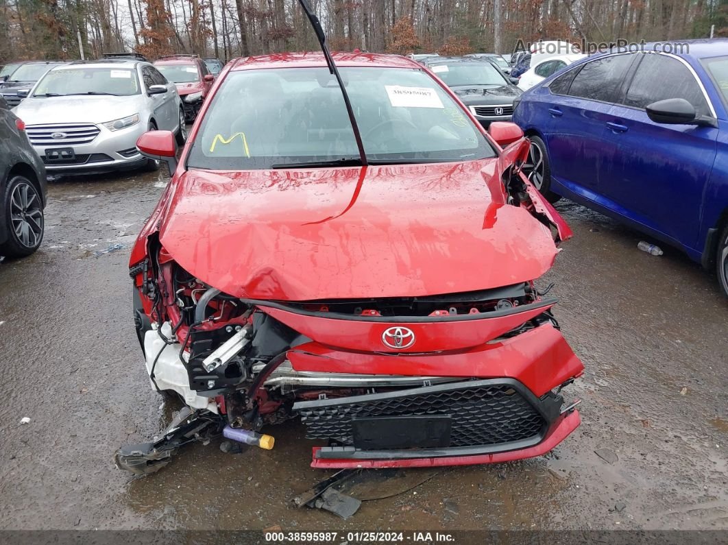 2020 Toyota Corolla Se Red vin: JTDS4RCE1LJ006672