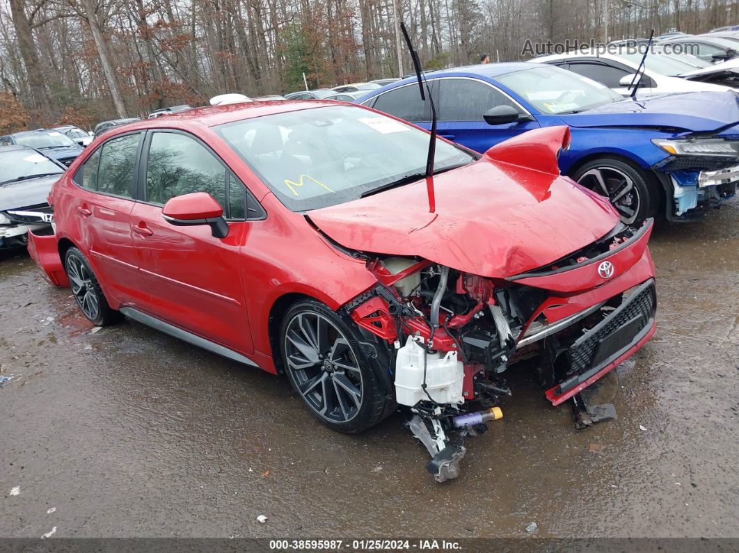 2020 Toyota Corolla Se Red vin: JTDS4RCE1LJ006672