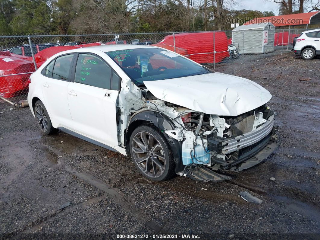 2020 Toyota Corolla Se White vin: JTDS4RCE1LJ018367