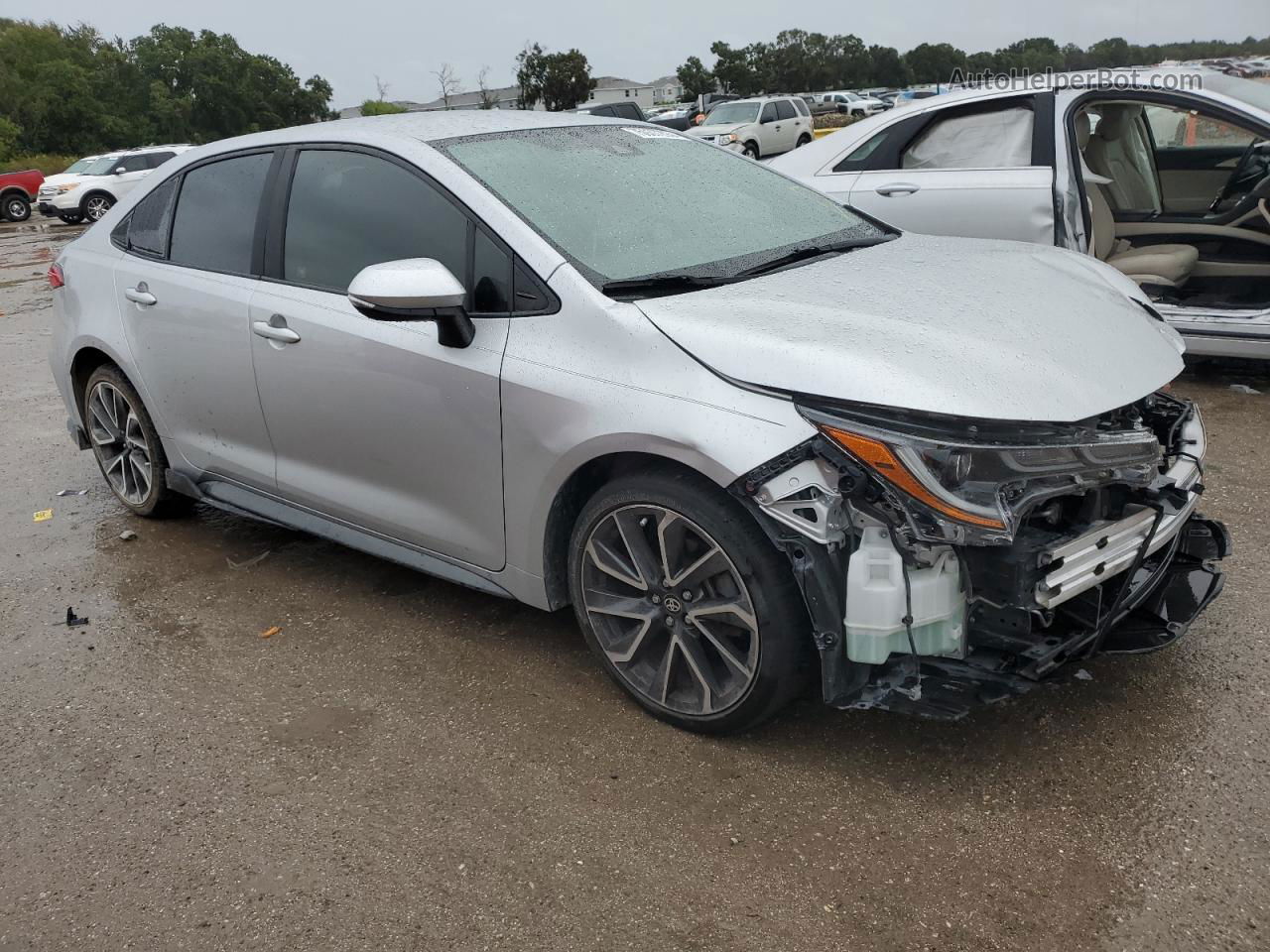 2020 Toyota Corolla Se Silver vin: JTDS4RCE2LJ001464