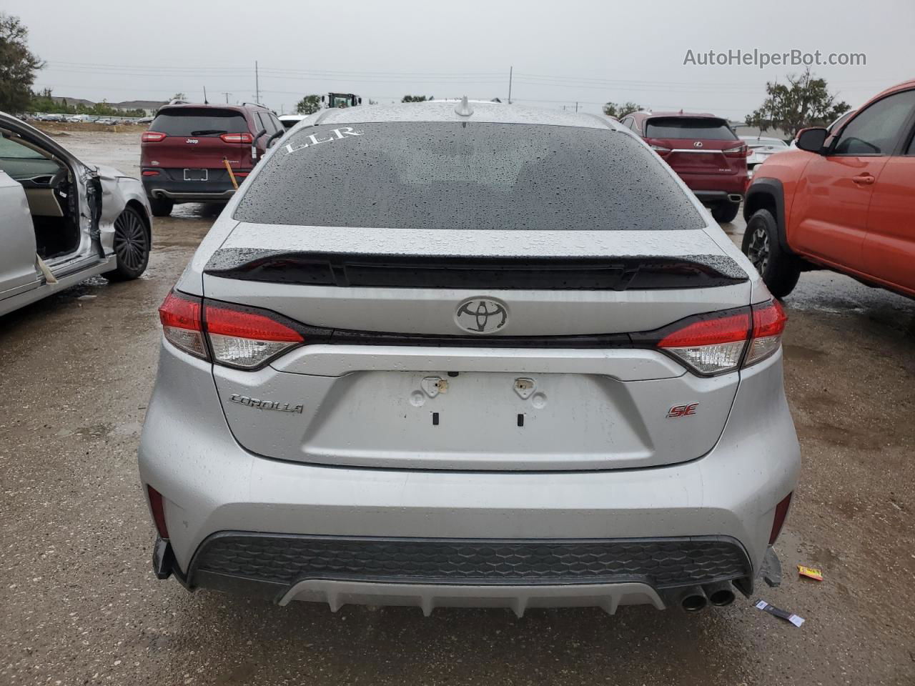 2020 Toyota Corolla Se Silver vin: JTDS4RCE2LJ001464