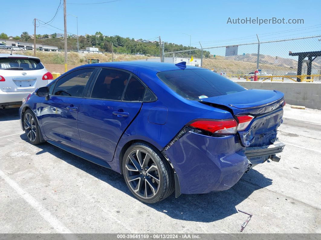 2020 Toyota Corolla Se Синий vin: JTDS4RCE2LJ034903