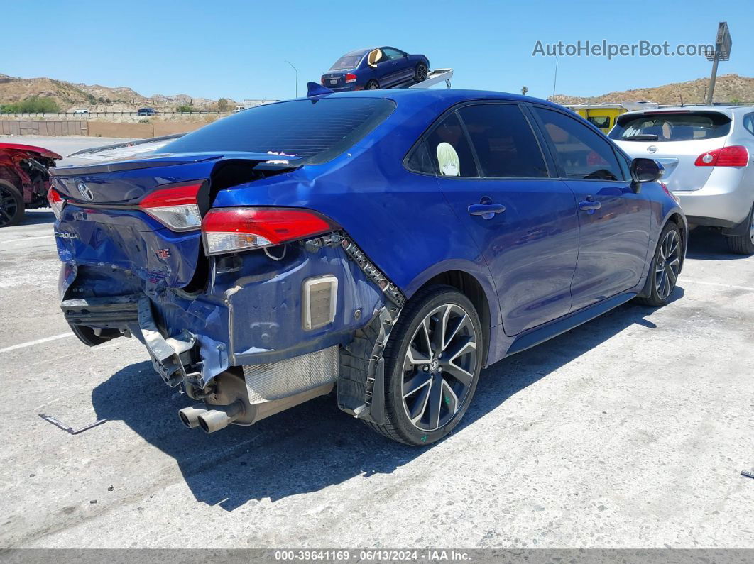 2020 Toyota Corolla Se Blue vin: JTDS4RCE2LJ034903