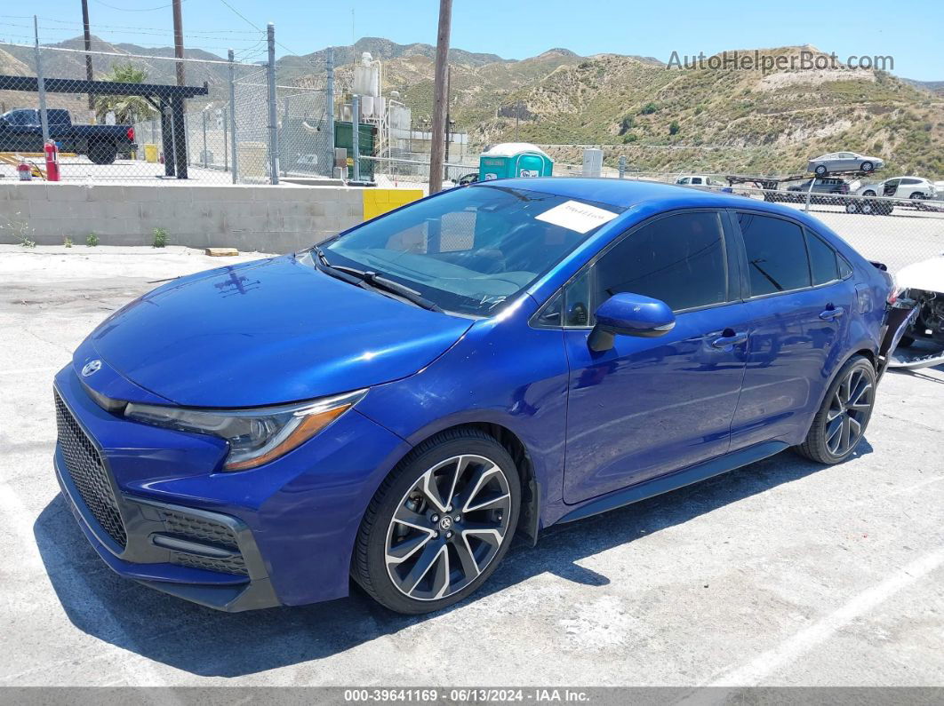 2020 Toyota Corolla Se Blue vin: JTDS4RCE2LJ034903