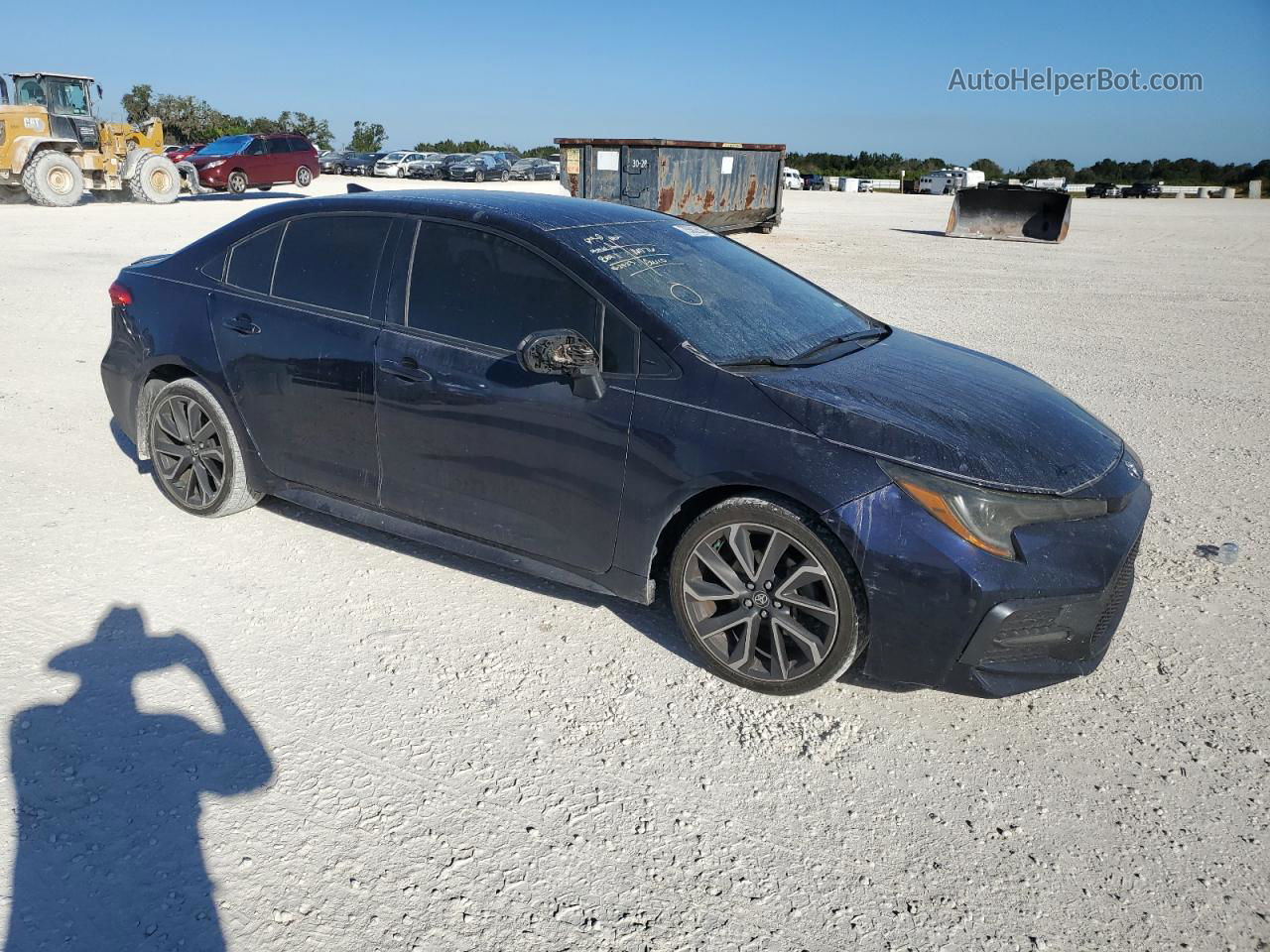 2020 Toyota Corolla Se Blue vin: JTDS4RCE3LJ006186