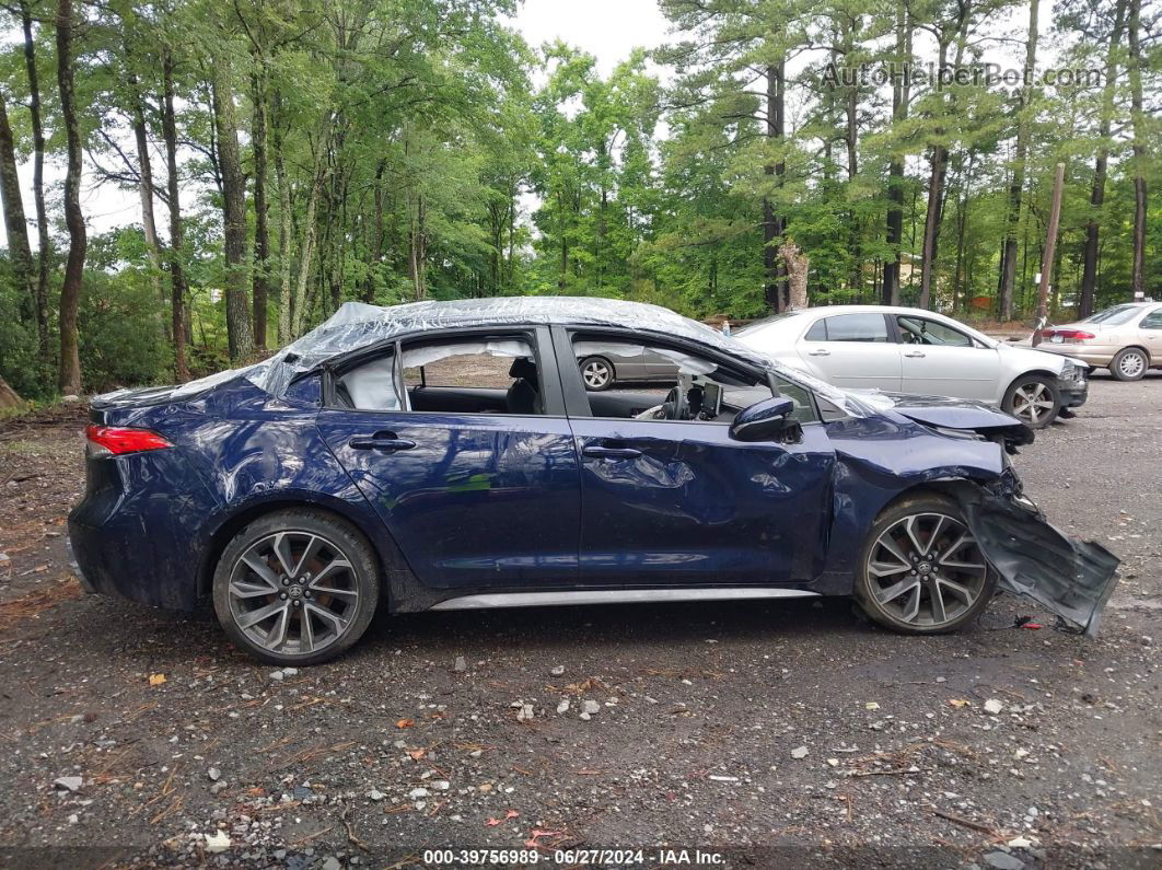 2020 Toyota Corolla Se Dark Blue vin: JTDS4RCE3LJ011758