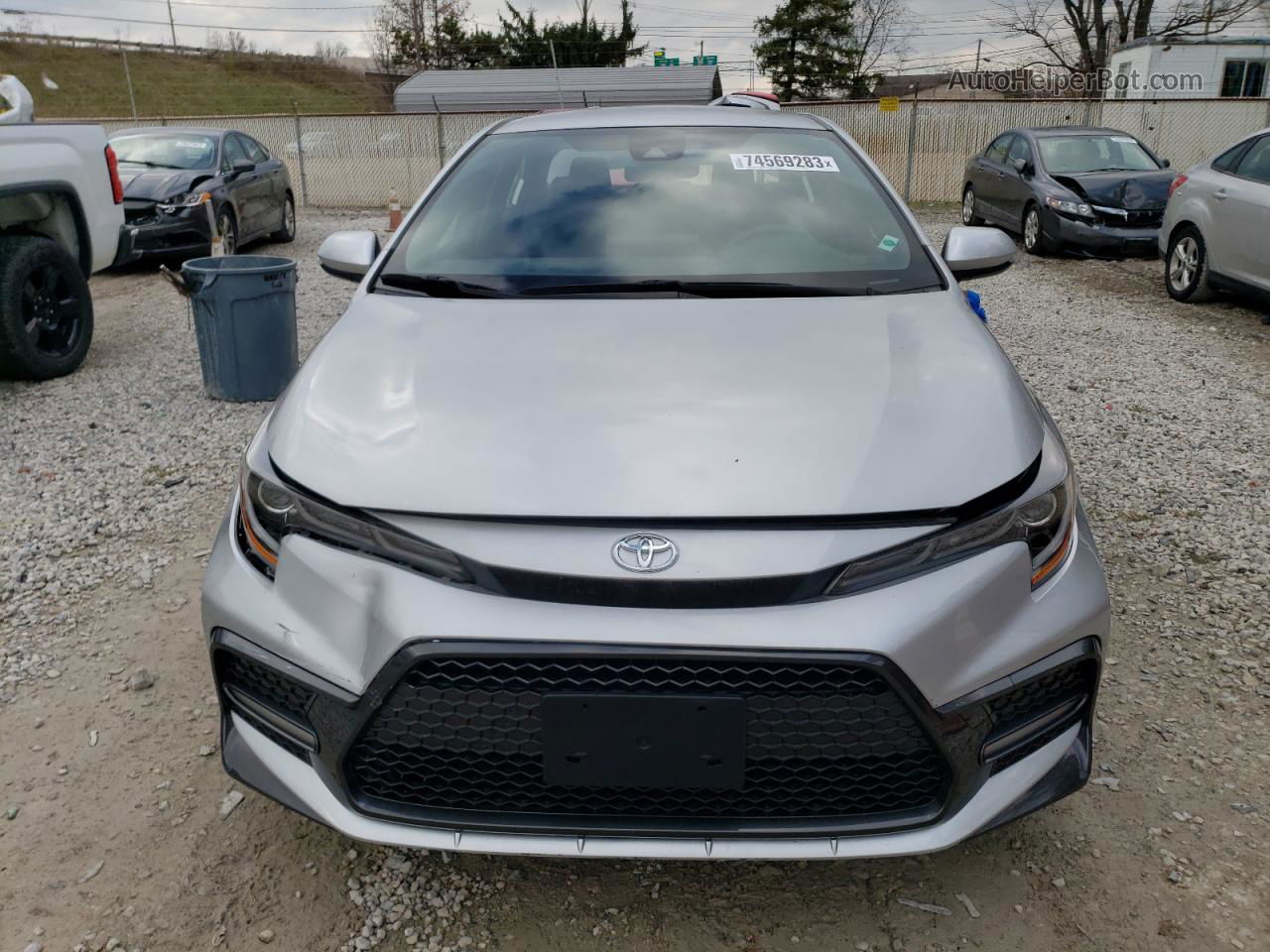 2020 Toyota Corolla Se Серебряный vin: JTDS4RCE3LJ014434