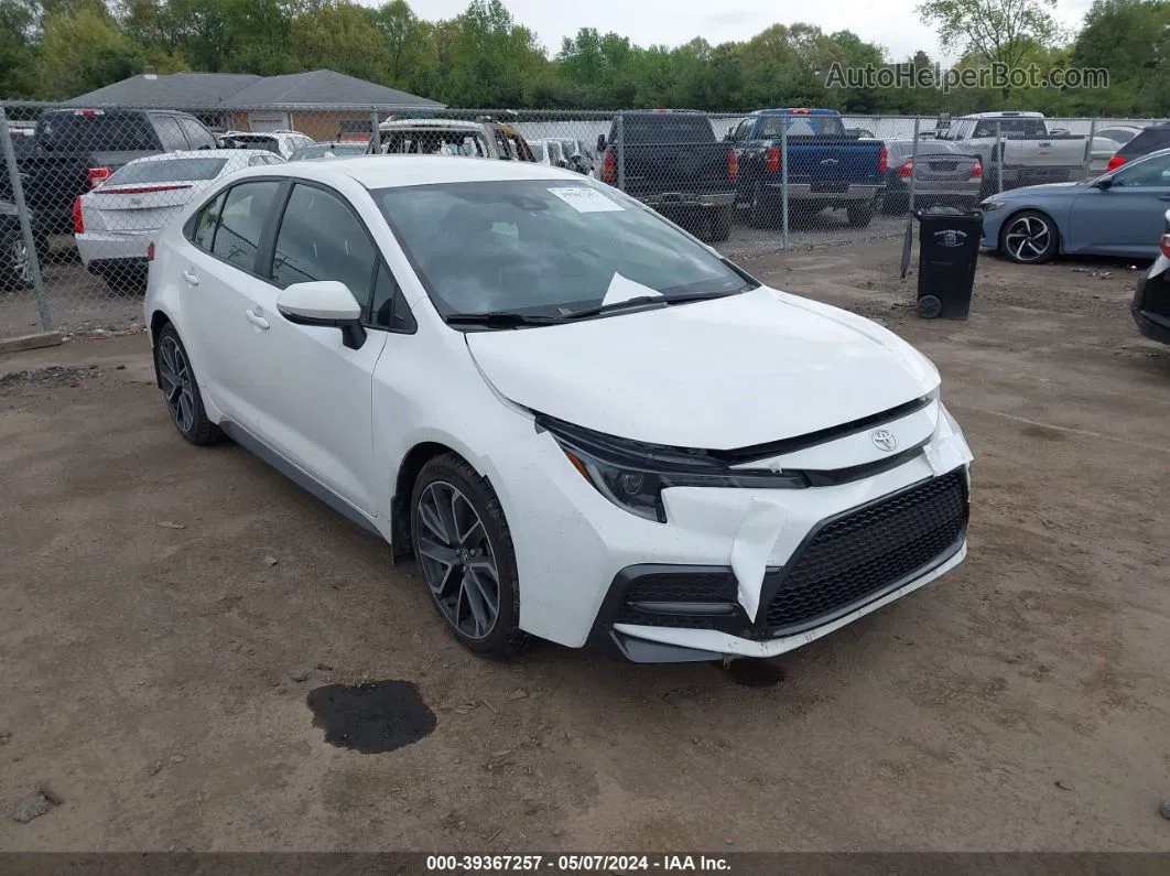 2020 Toyota Corolla Se White vin: JTDS4RCE3LJ018788