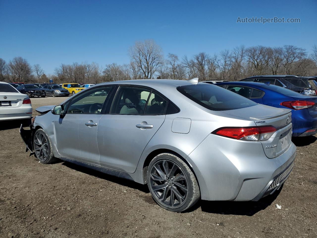 2020 Toyota Corolla Se Silver vin: JTDS4RCE3LJ027040