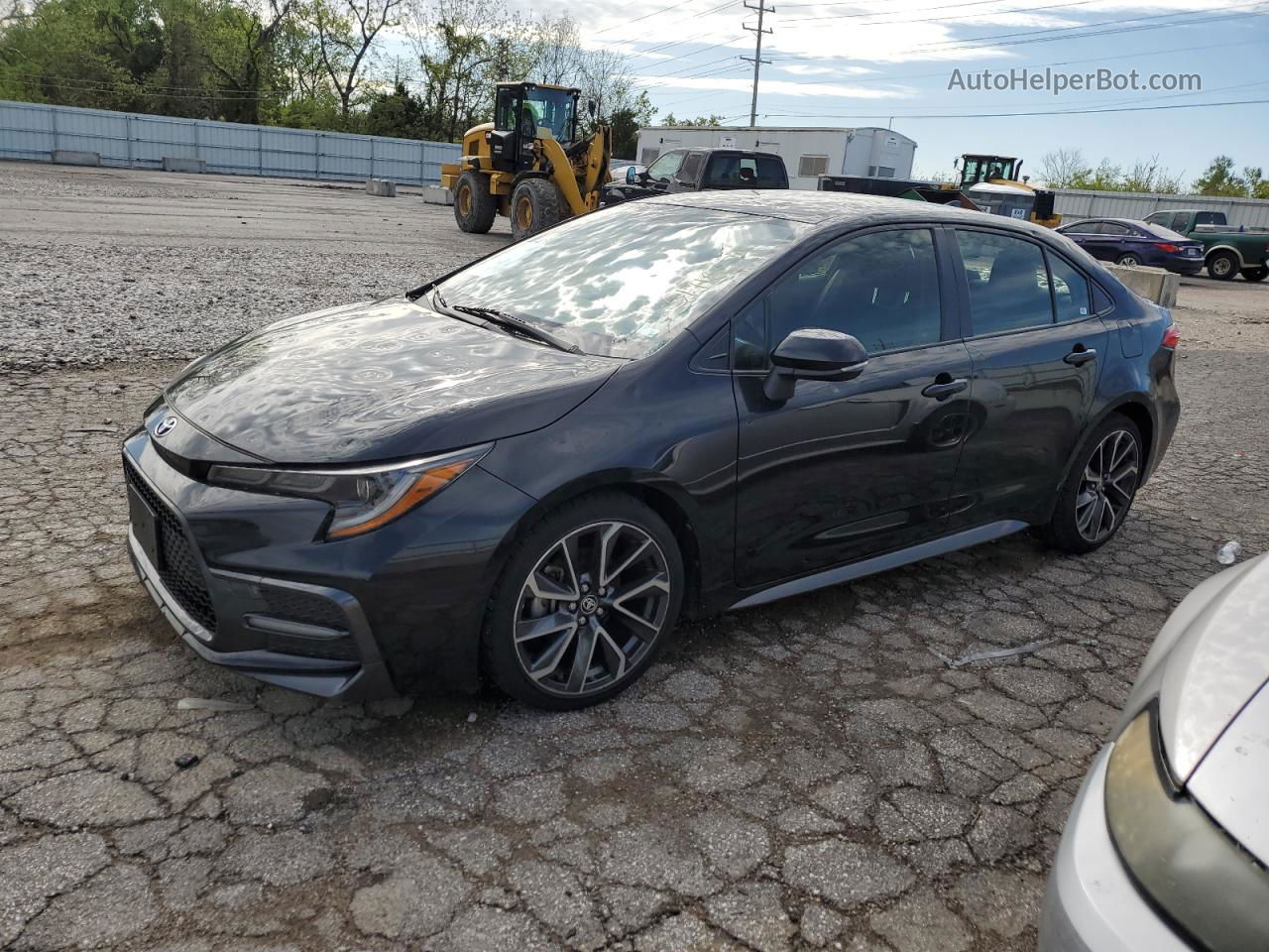 2020 Toyota Corolla Se Черный vin: JTDS4RCE3LJ035672