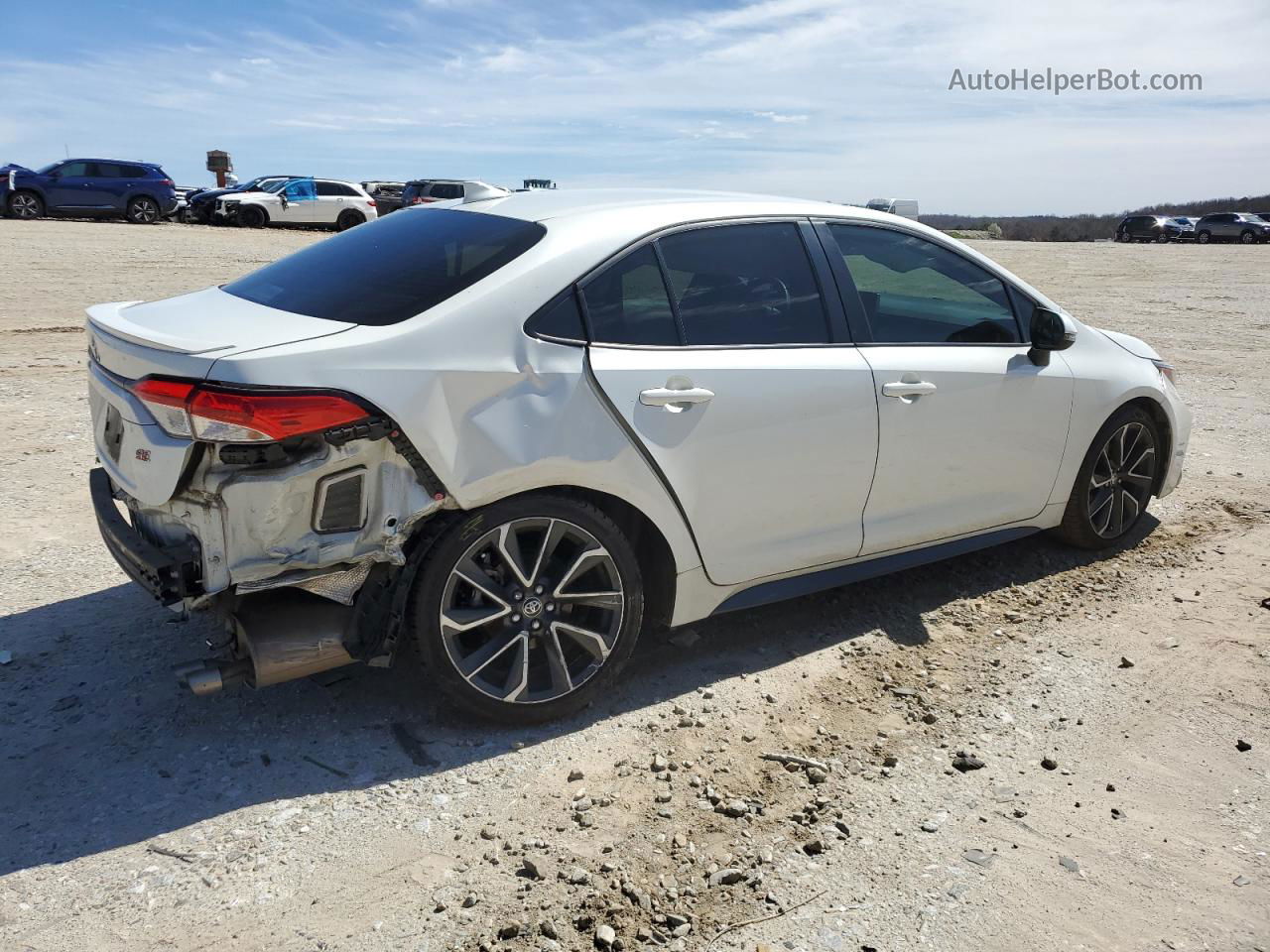 2020 Toyota Corolla Se White vin: JTDS4RCE3LJ052858