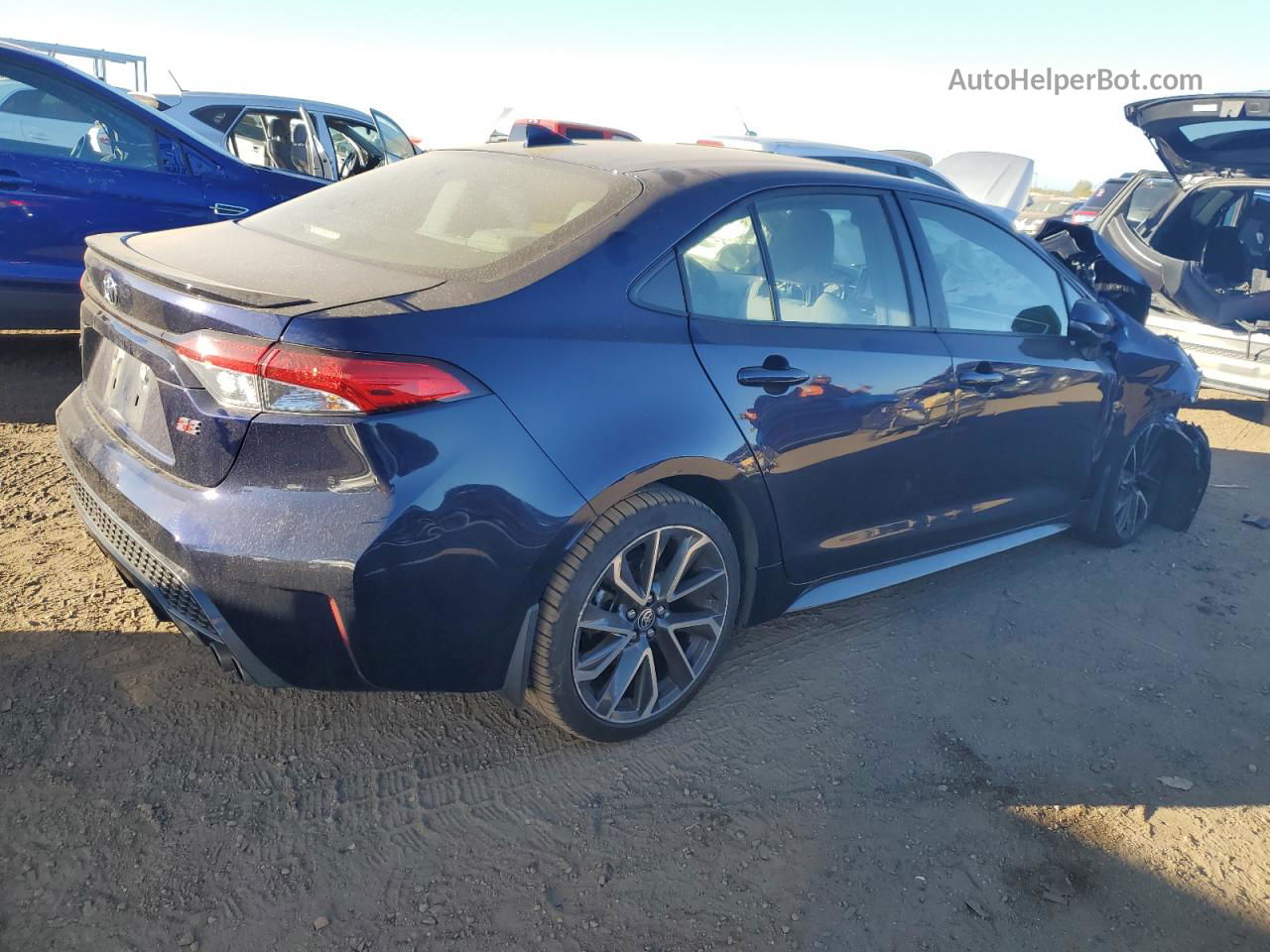 2020 Toyota Corolla Se Синий vin: JTDS4RCE4LJ003569