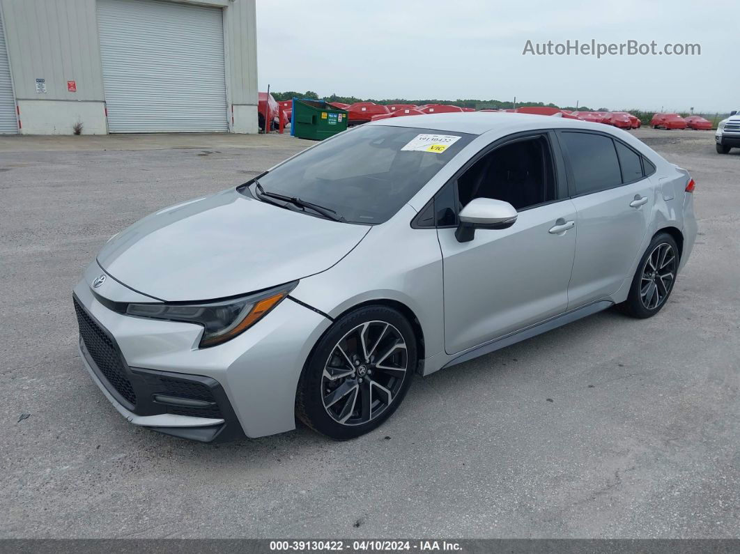 2020 Toyota Corolla Se Silver vin: JTDS4RCE4LJ024177